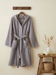Mijolnir Bata de baño L/XL Gris